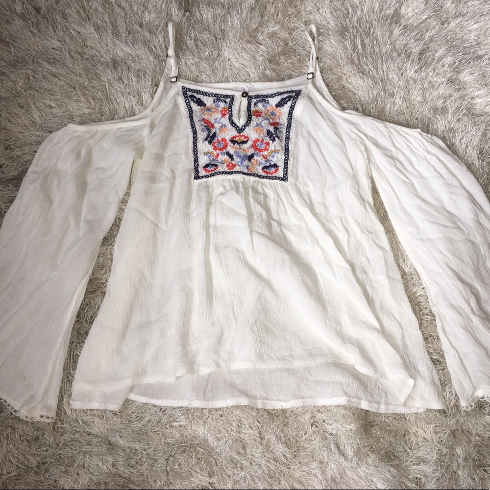 Cold shoulder Boho Blouse